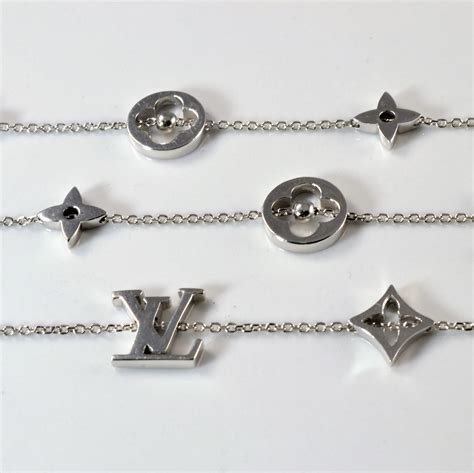 louis vuitton initial necklace